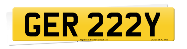 Registration number GER 222Y